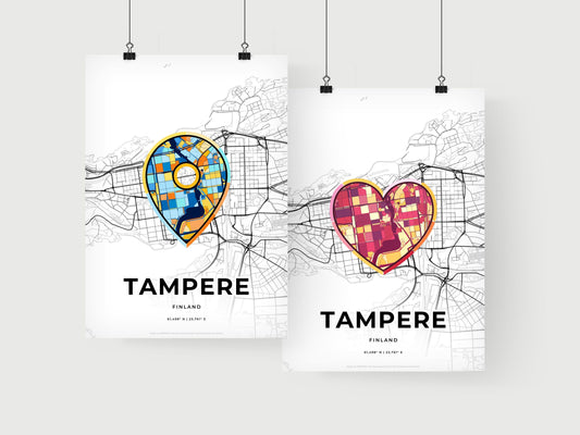 Tampere Finland art print for couples