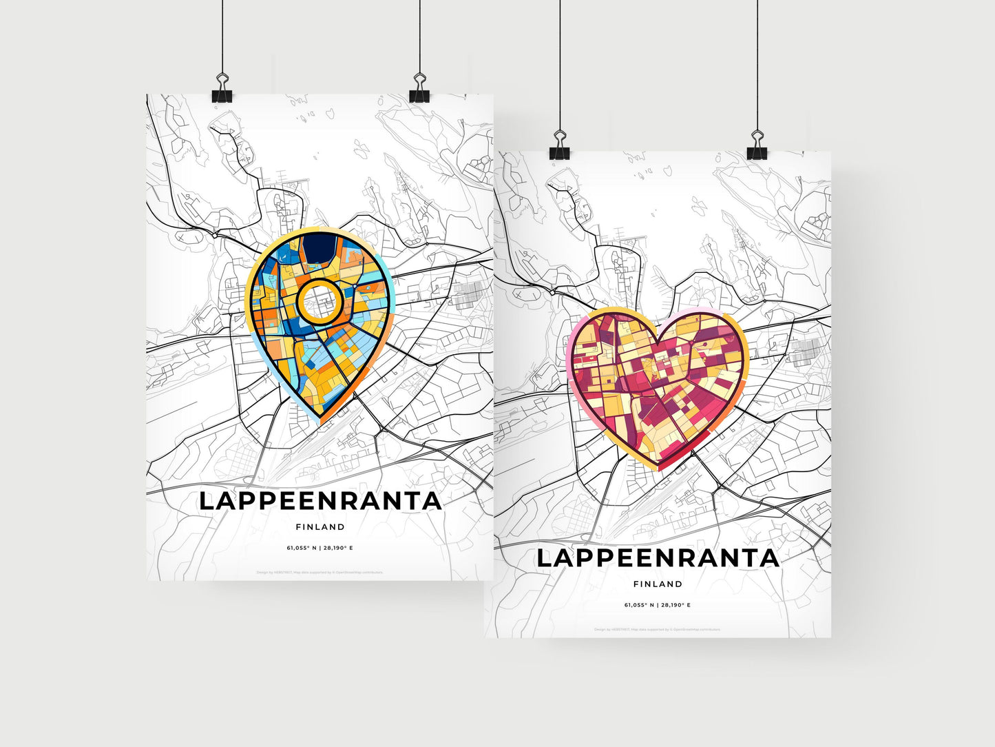 Lappeenranta Finland art print for couples