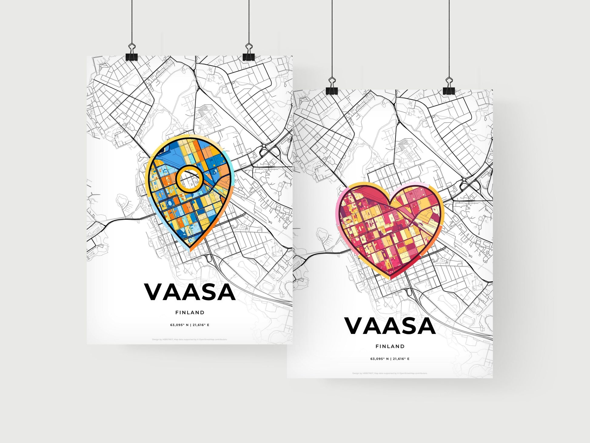 Vaasa Finland art print for couples