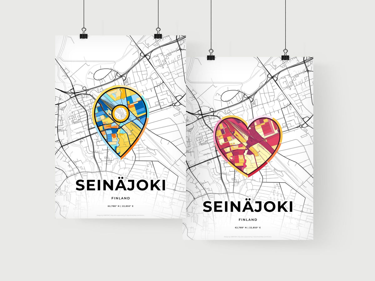 Seinäjoki Finland art print for couples