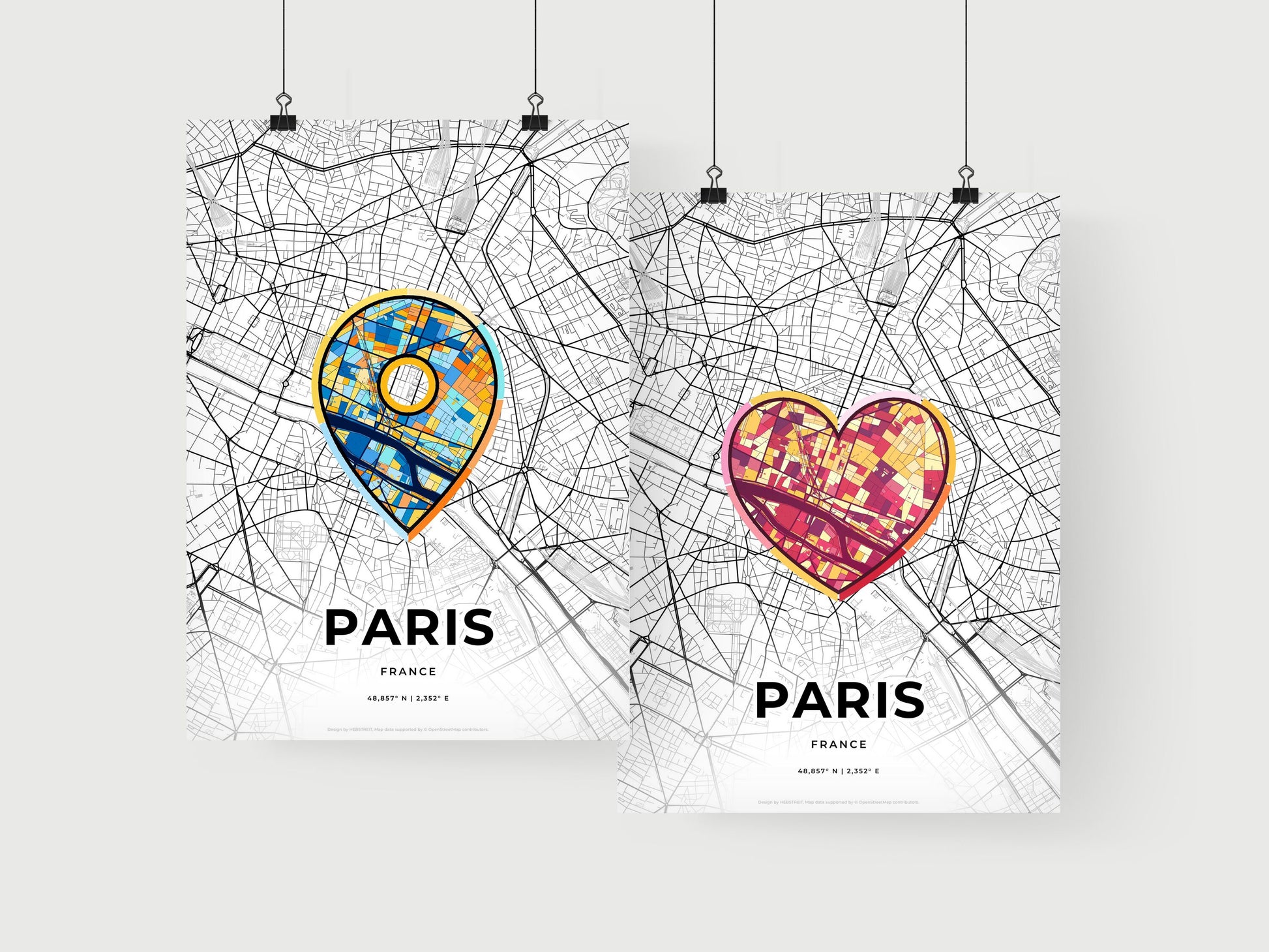Paris France art print for couples