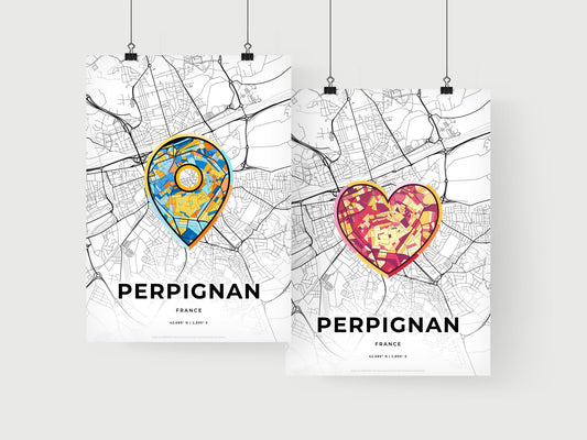Perpignan France art print for couples