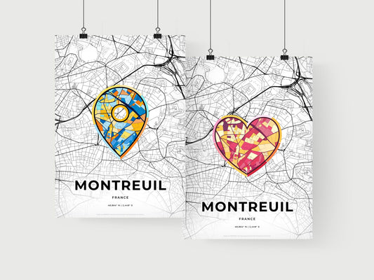 Montreuil France art print for couples