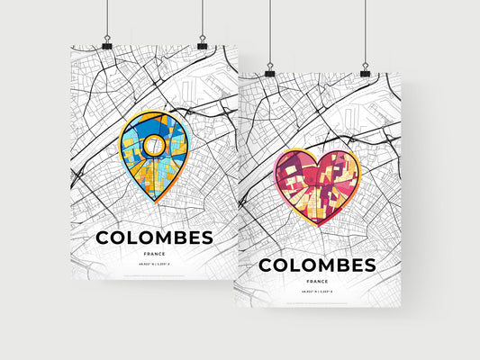 Colombes France art print for couples