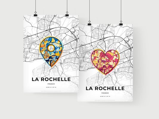 La Rochelle France art print for couples