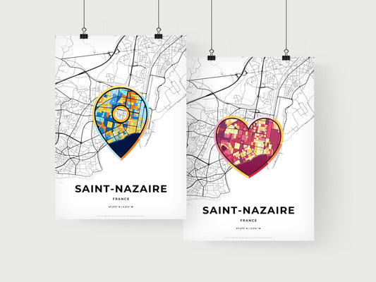Saint-Nazaire France art print for couples