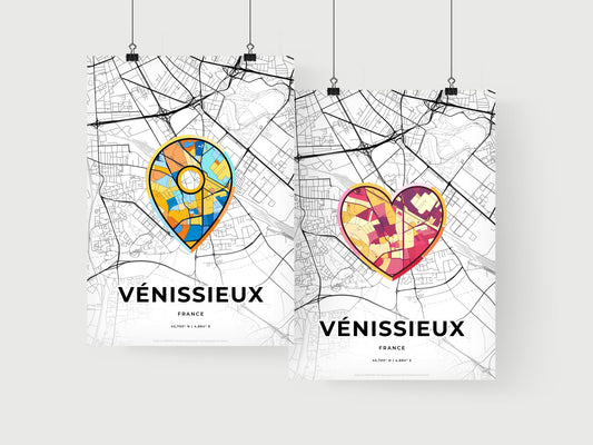 Vénissieux France art print for couples