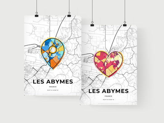 Les Abymes France art print for couples