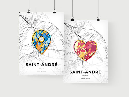 Saint-André France art print for couples