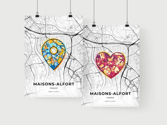 Maisons-Alfort France art print for couples