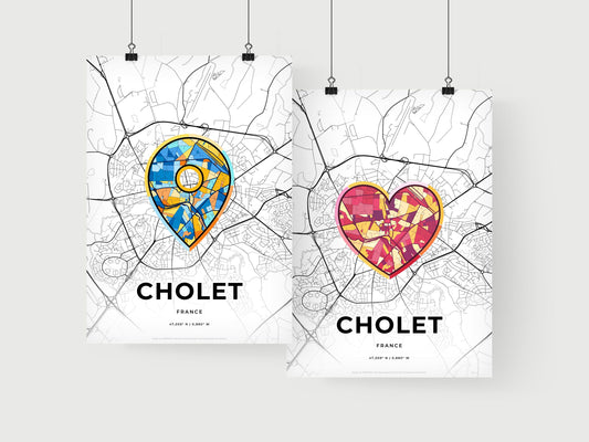 Cholet France art print for couples