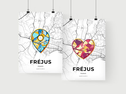 Fréjus France art print for couples