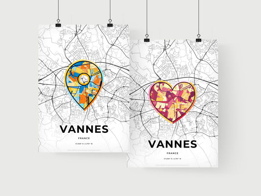 Vannes France art print for couples