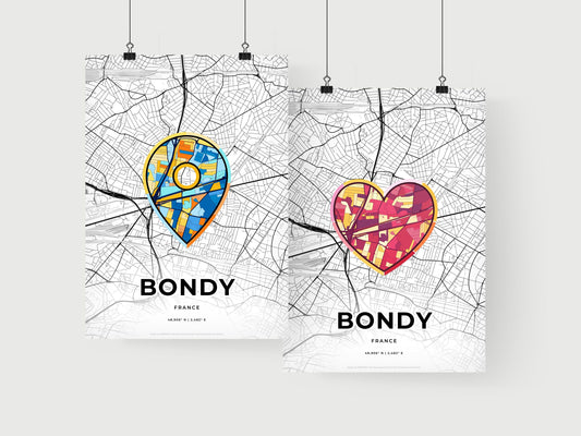 Bondy France art print for couples