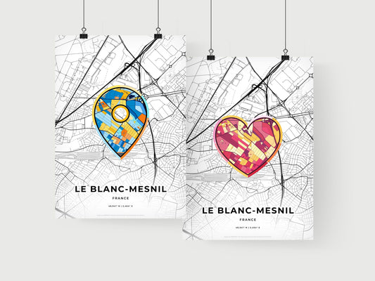 Le Blanc-Mesnil France art print for couples