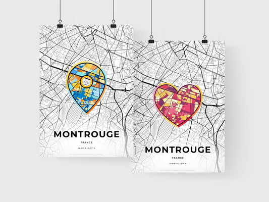 Montrouge France art print for couples