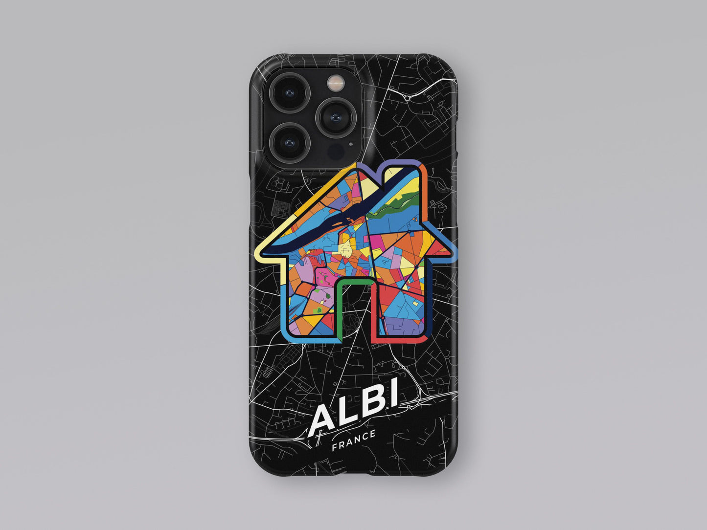Albi France slim phone case with colorful icon. Birthday, wedding or housewarming gift. Couple match cases. 3