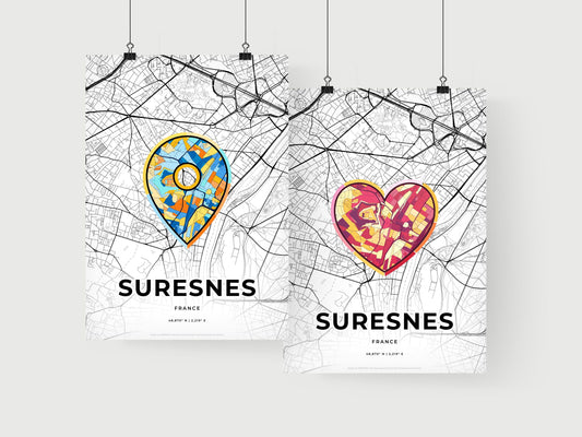 Suresnes France art print for couples