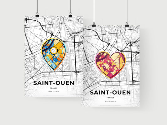 Saint-Ouen France art print for couples