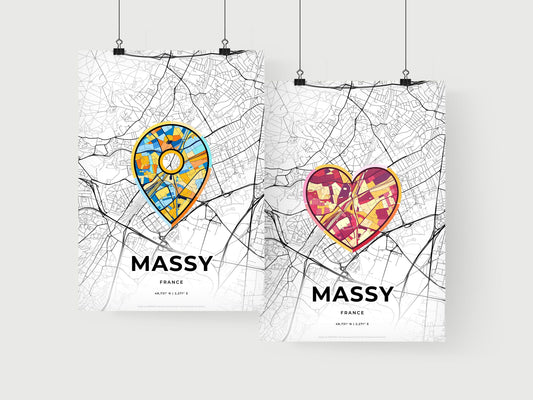 Massy France art print for couples