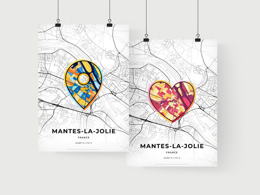Mantes-La-Jolie France art print for couples