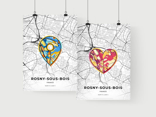 Rosny-Sous-Bois France art print for couples