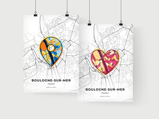 Boulogne-Sur-Mer France art print for couples