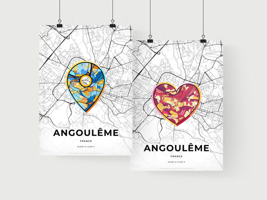 Angoulême France art print for couples