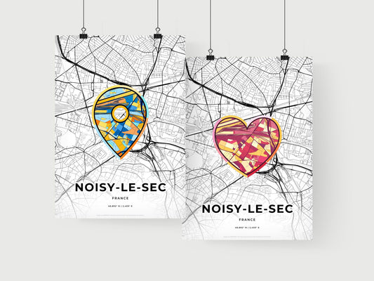 Noisy-Le-Sec France art print for couples