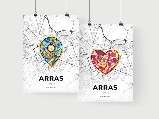 Arras France art print for couples