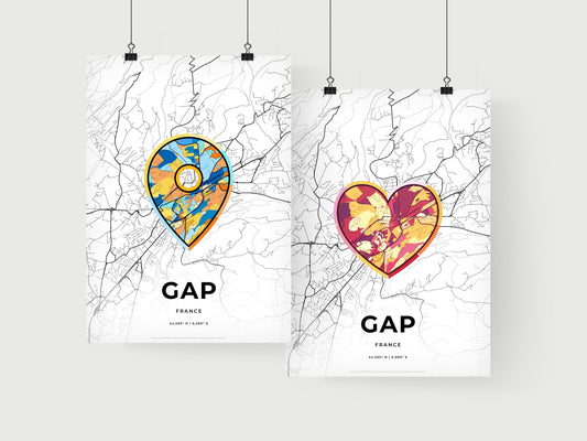 Gap France art print for couples