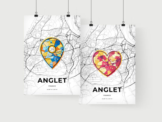 Anglet France art print for couples