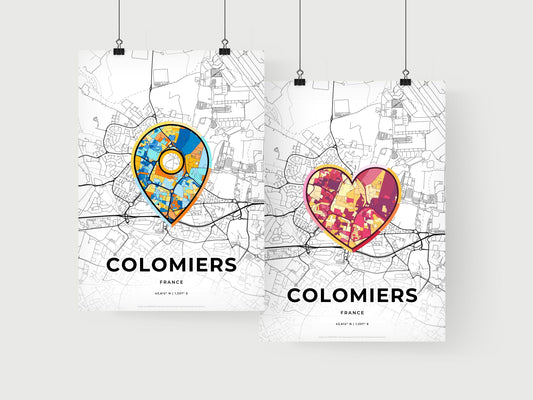 Colomiers France art print for couples