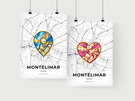 Montélimar France art print for couples