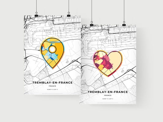 Tremblay-En-France France art print for couples
