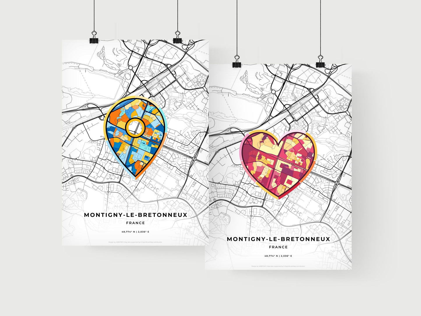 Montigny-Le-Bretonneux France art print for couples