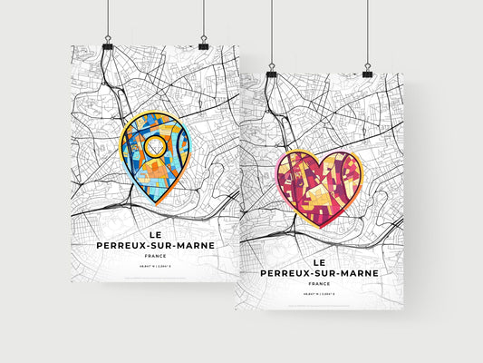 Le Perreux-Sur-Marne France art print for couples