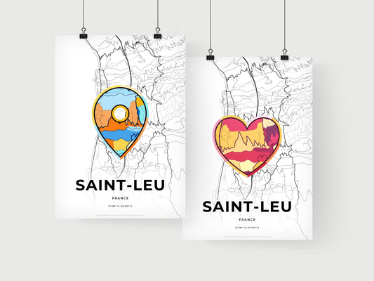 Saint-Leu France art print for couples