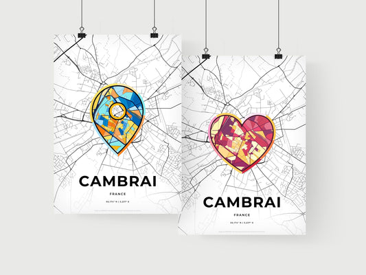 Cambrai France art print for couples