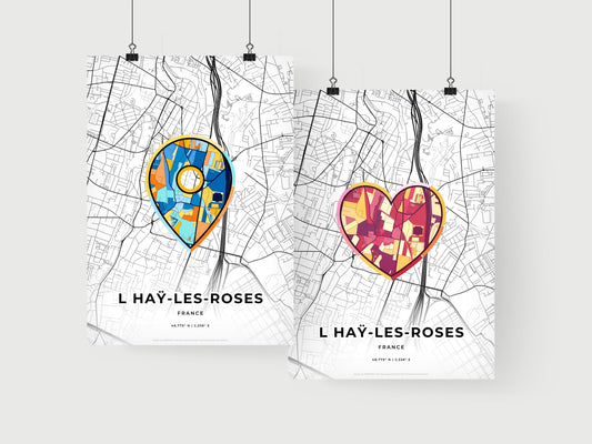 L Haÿ-Les-Roses France art print for couples