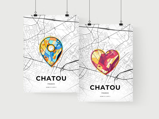Chatou France art print for couples