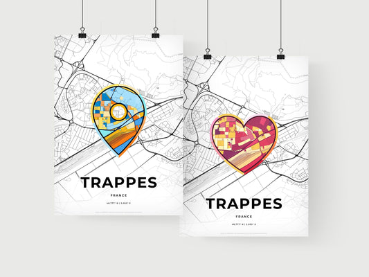 Trappes France art print for couples