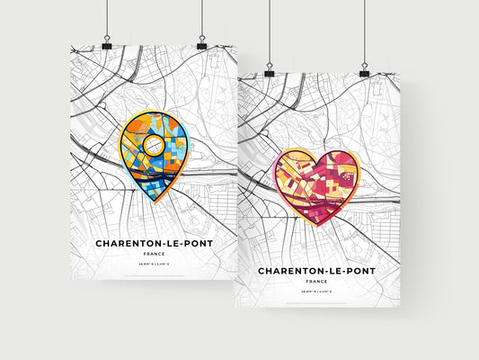 Charenton-Le-Pont France art print for couples