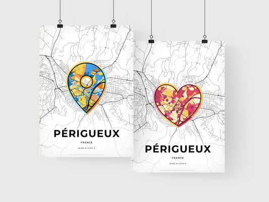 Périgueux France art print for couples