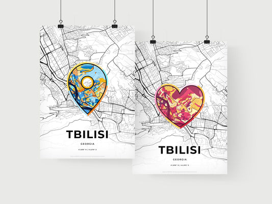 Tbilisi Georgia art print for couples
