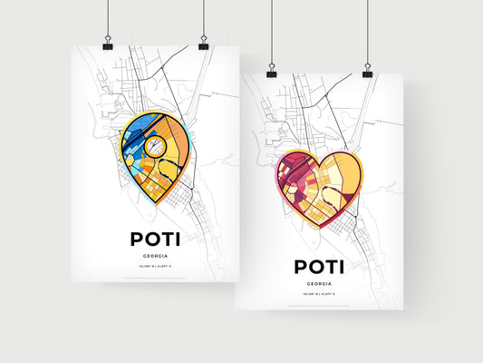 Poti Georgia art print for couples