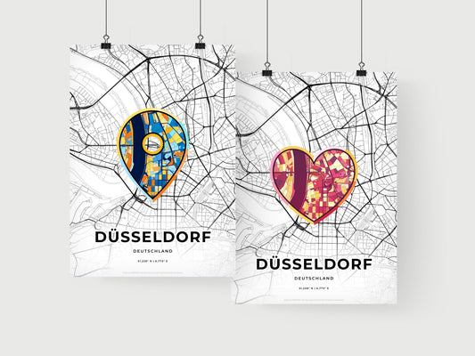 Düsseldorf Germany art print for couples