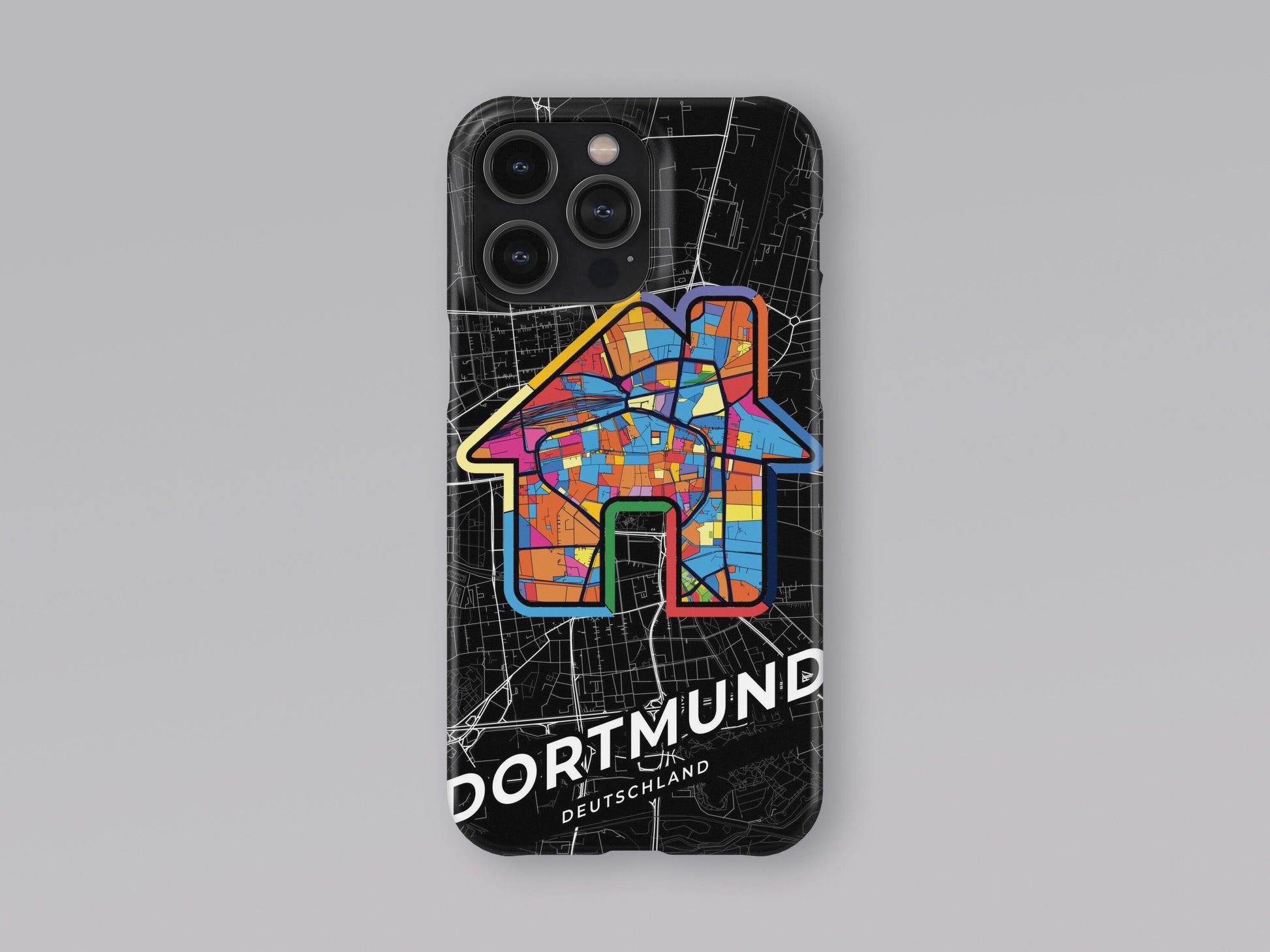 Dortmund Deutschland slim phone case with colorful icon. Birthday, wedding or housewarming gift. Couple match cases. 3