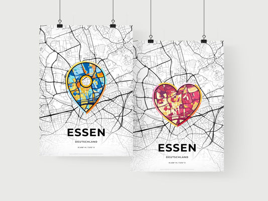 Essen Germany art print for couples