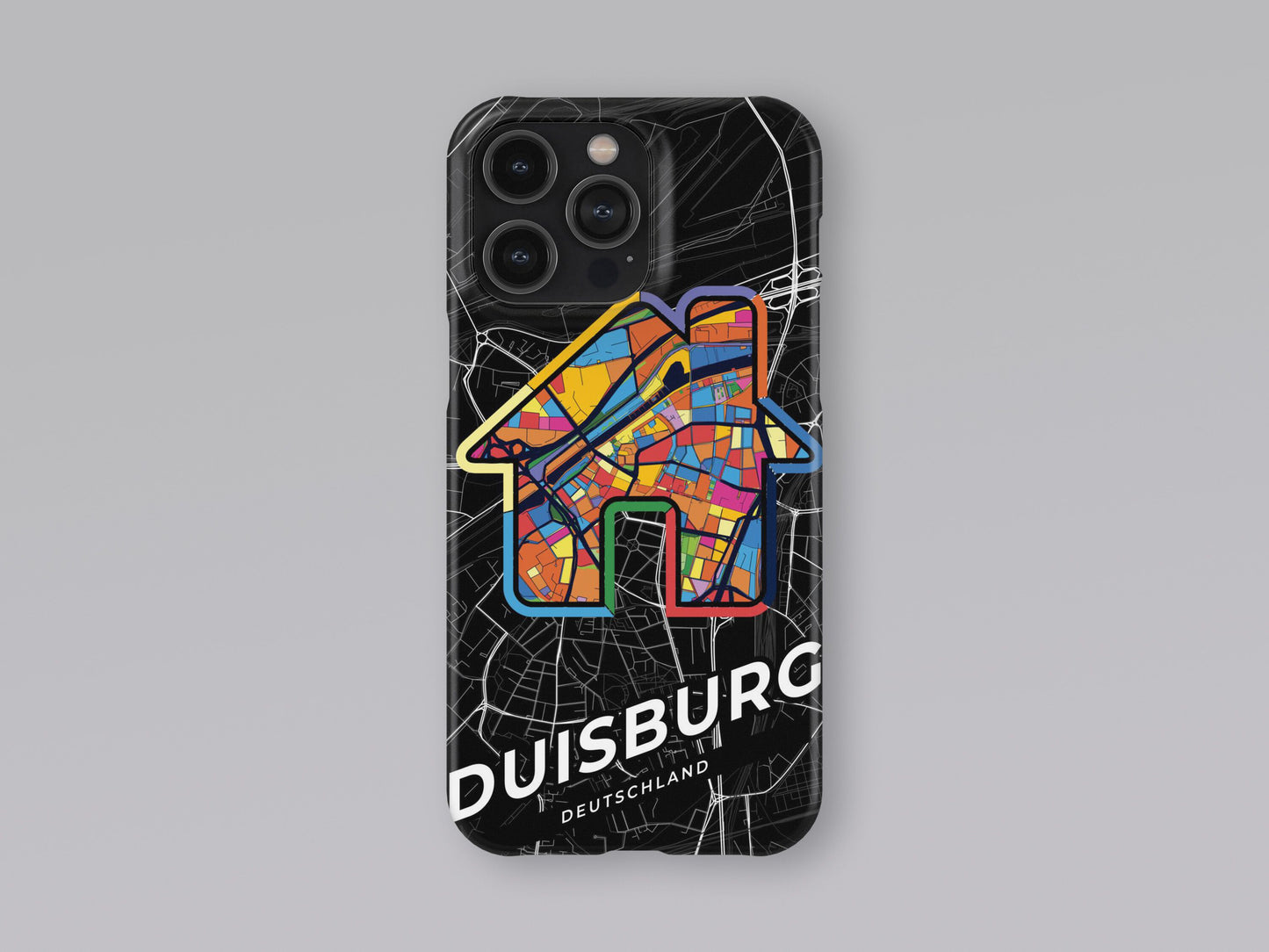 Duisburg Deutschland slim phone case with colorful icon. Birthday, wedding or housewarming gift. Couple match cases. 3